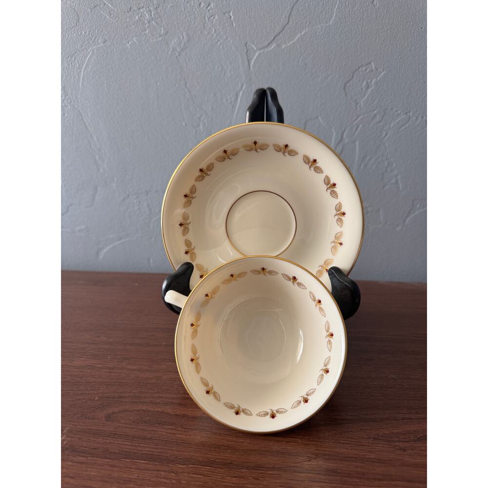 Lenox Romance Footed Cup & Saucer set